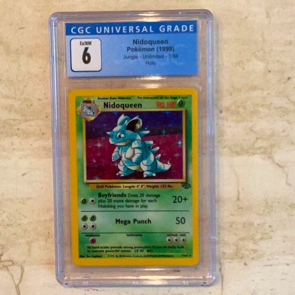 Nidoqueen 1999 Holo 7/64 Pokemon Jungle CGC 6 TCG #7 WOTC